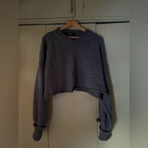 Hommegirls Classic Wool Crop V Neck